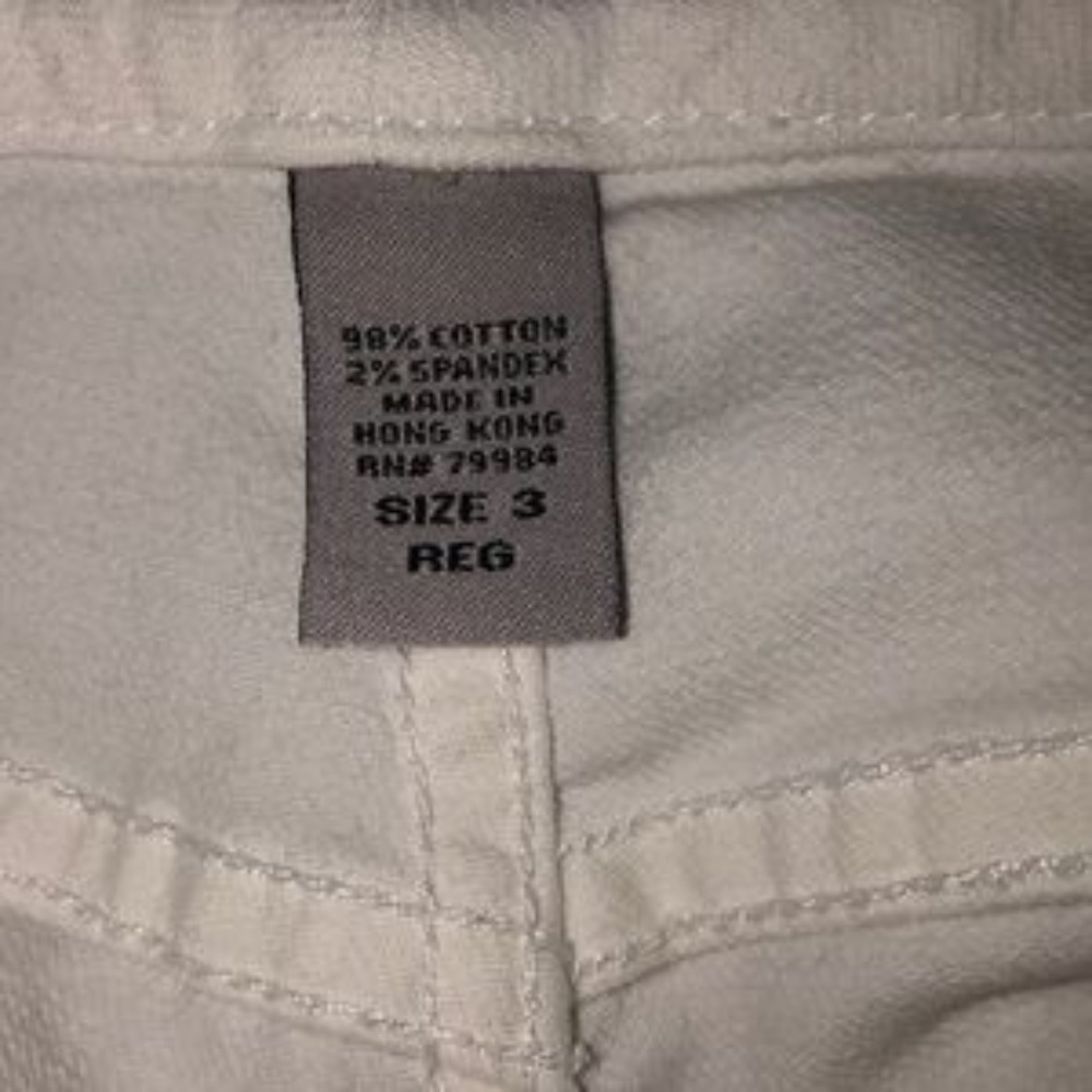 CHICOS PLATINUM QUARTZ JEAN WHITE SZ XL (16) NICE - Picture 6 of 7